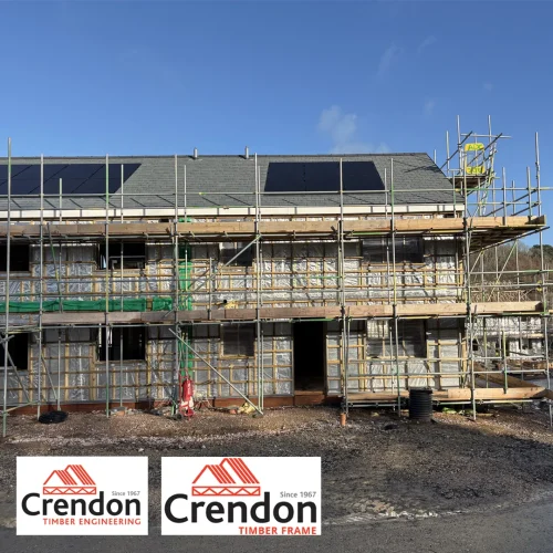 A building with scaffolding