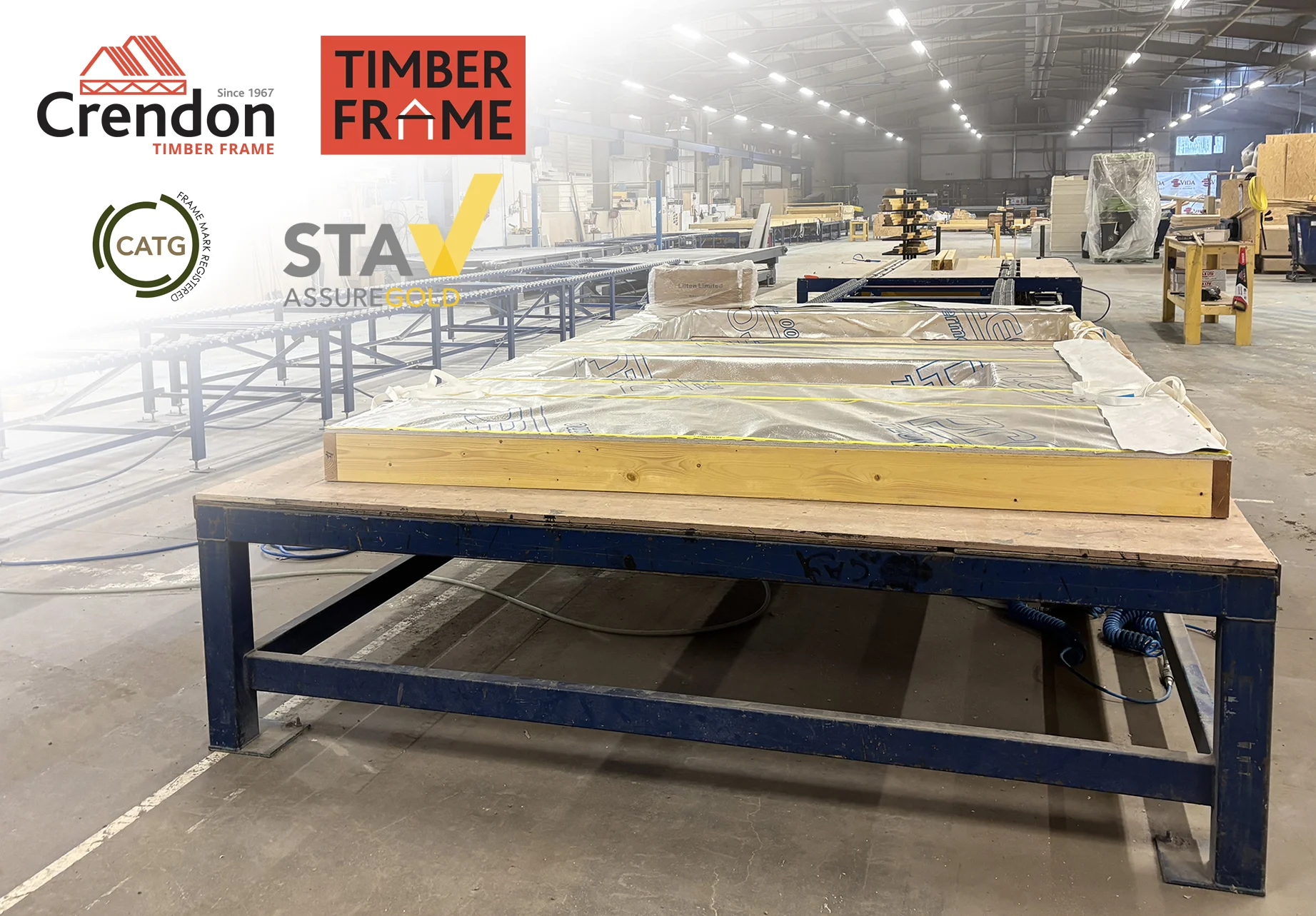 New Butterfly Tables and Roller System in the Crendon factory.