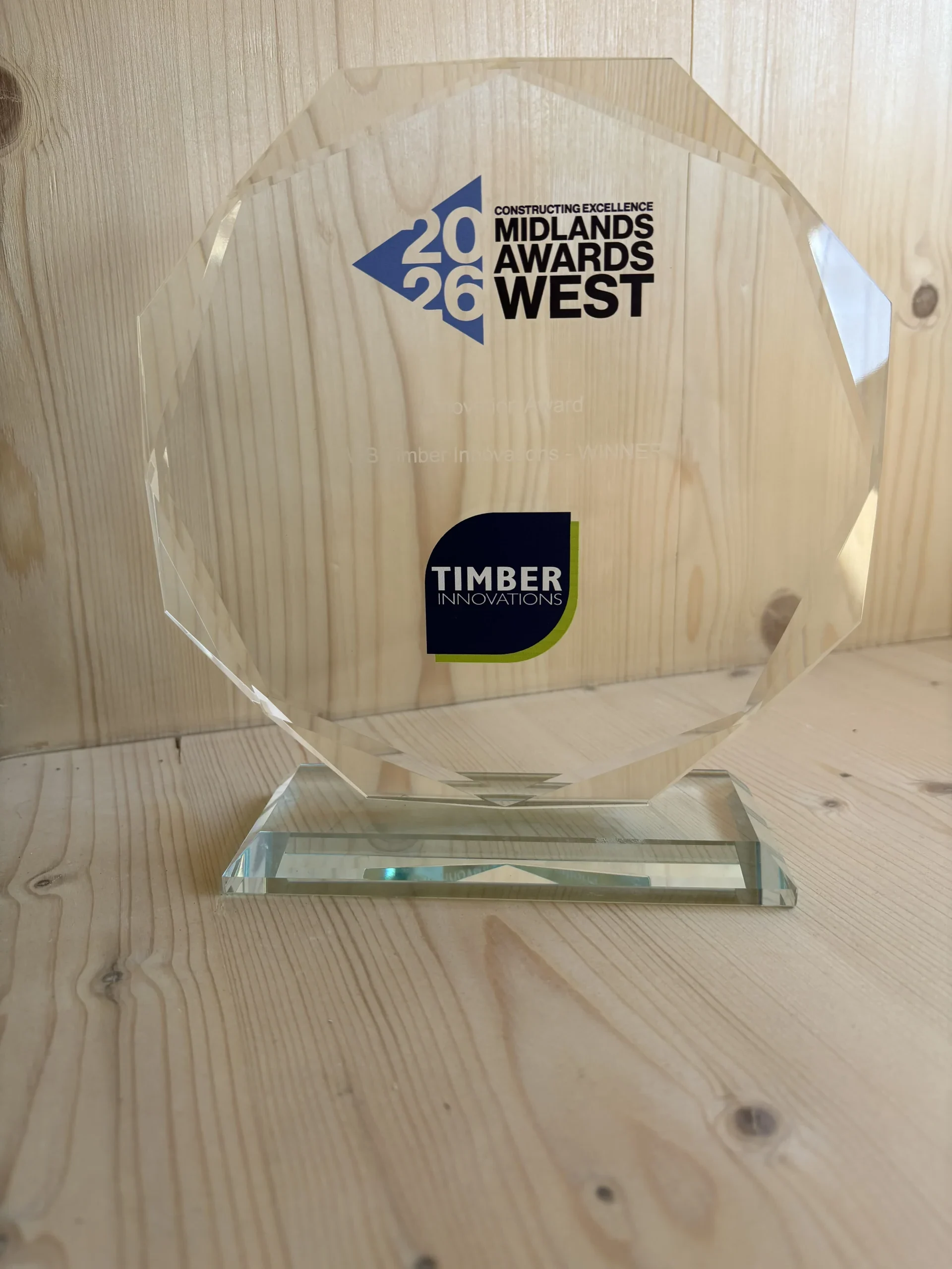 A fantastic evening at the Constructing Excellence Midlands Awards (West), where Timber Innovations was honoured with the Innovation Award for our Larsen System.