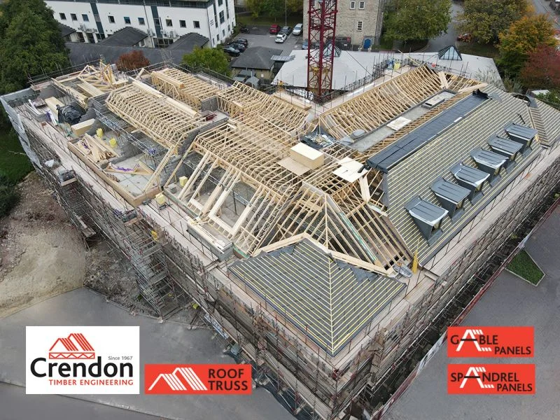 We have designed and supplied the timber roof carcass for a 47-room Retirement Home in Wells, Somerset.