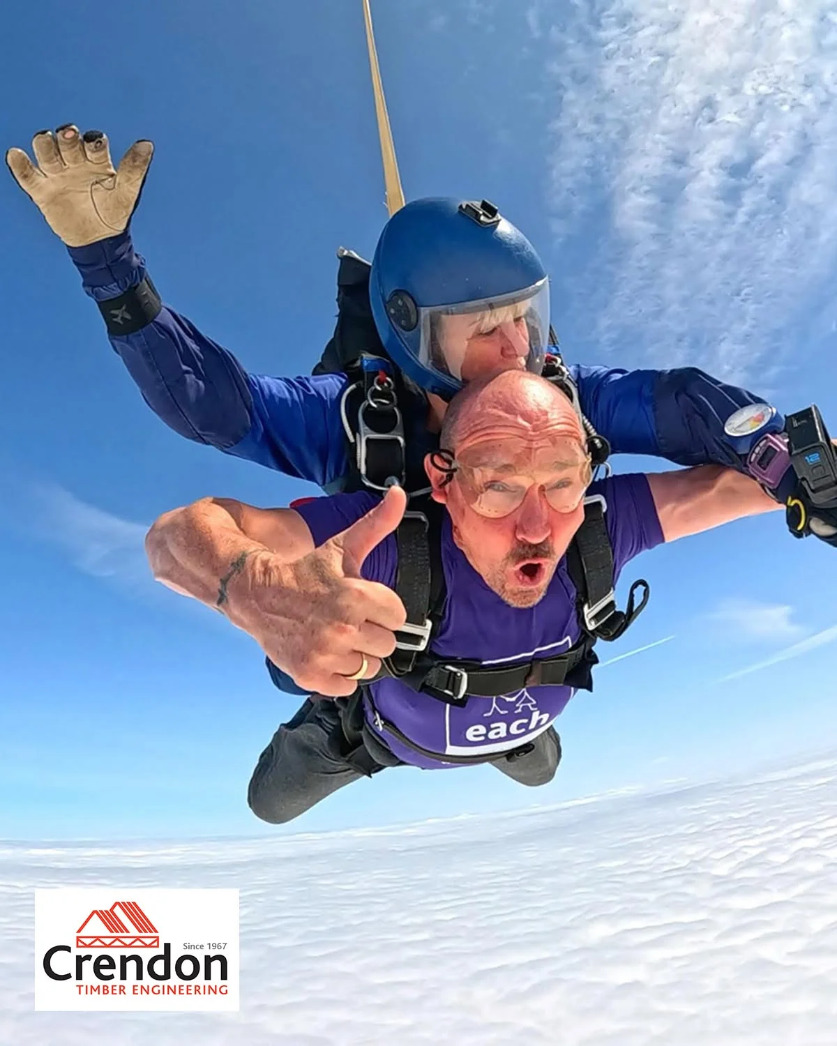 Well done to our brilliant team members from Crendon East Harling, who took on an incredible Skydive this weekend in support of East Anglia’s Children’s Hospices – EACH.