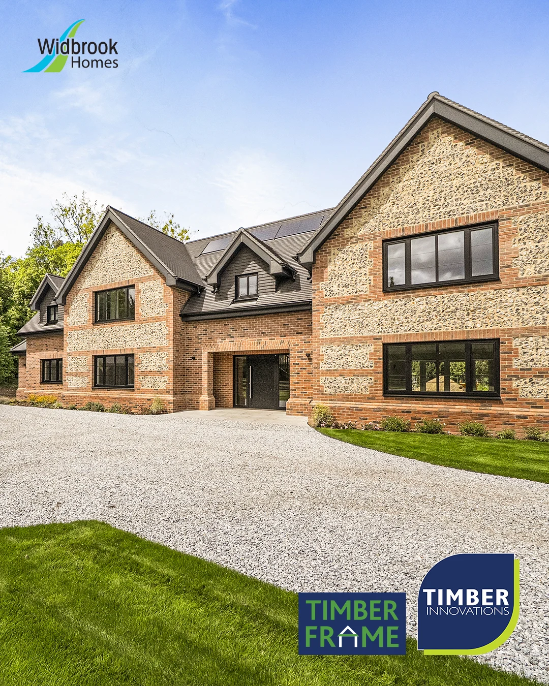 Timber Innovations are proud to have delivered the full Timber Frame package for two executive five-bedroom homes in Lower Assendon for Widbrook Homes.