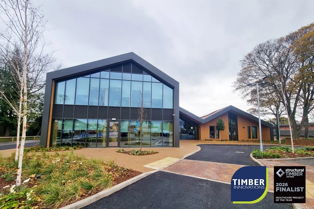 We’re delighted to announce that Timber Innovations has been shortlisted for Healthcare Project of the Year at the Structural Timber Awards 2026!