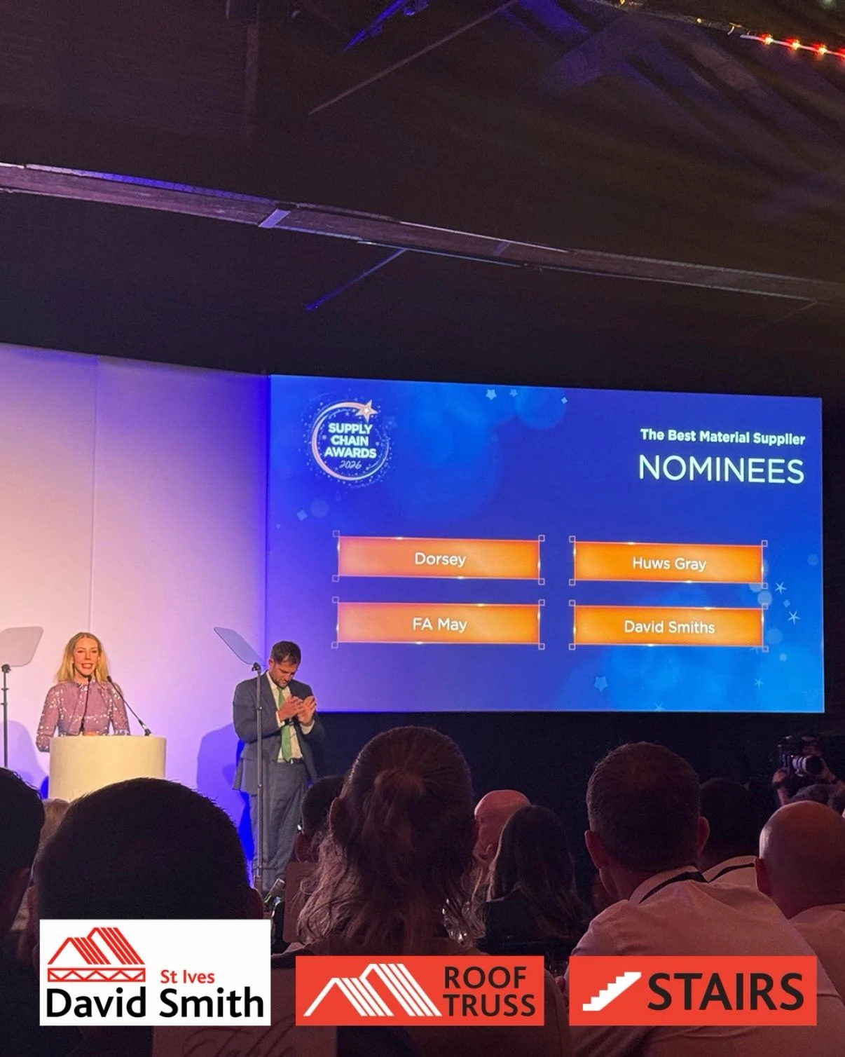 The David Smith St Ives team were delighted to be shortlisted for The Hill Group UK – 2026 Supplier of the Year Awards last week.