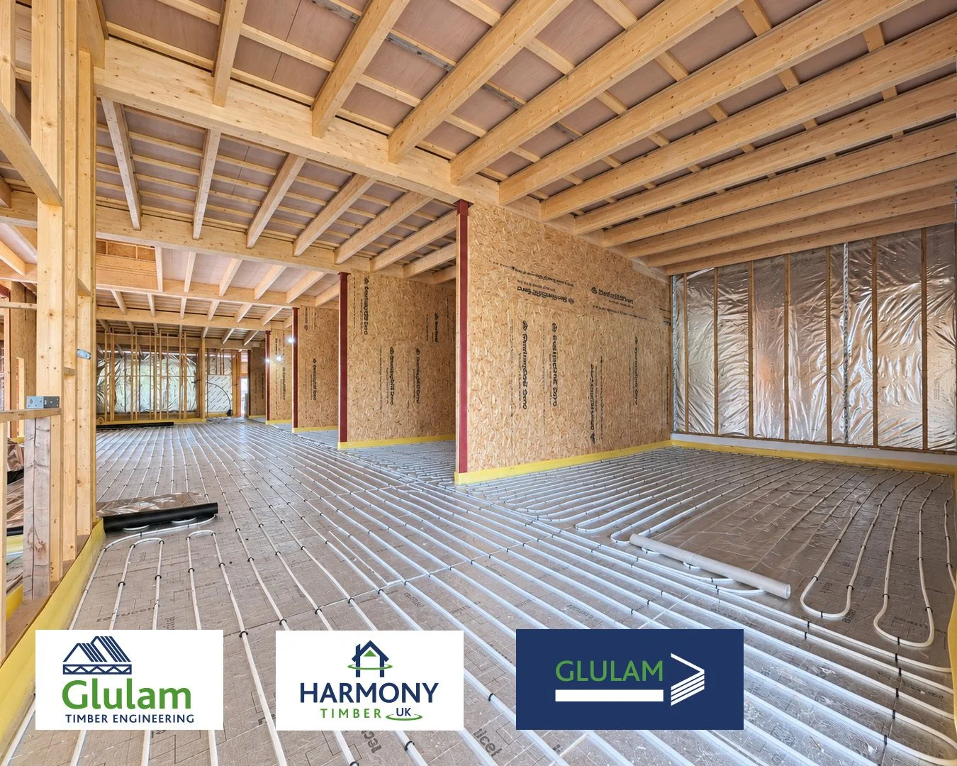 Glulam Roof and Timber Frame Superstructure