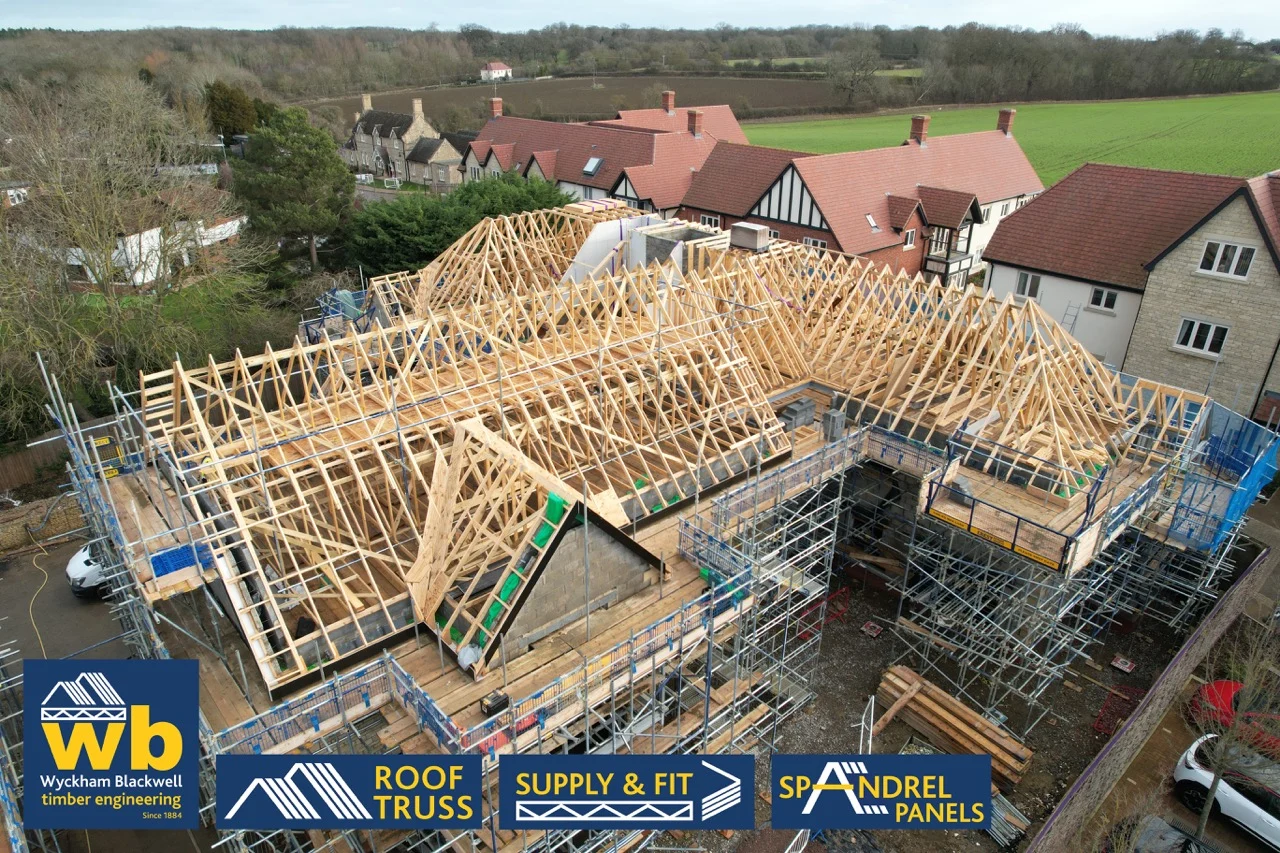 Project Update: Structural Timber Roof Carcass installation complete at Elderswell Retirement Village, Bedford
