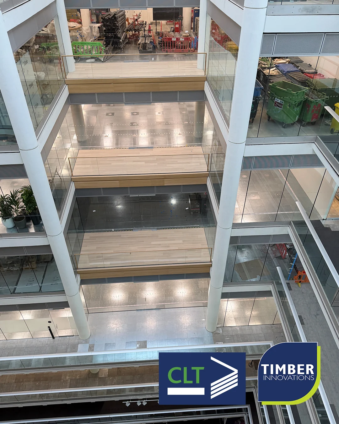 CLT installed, bridging room access