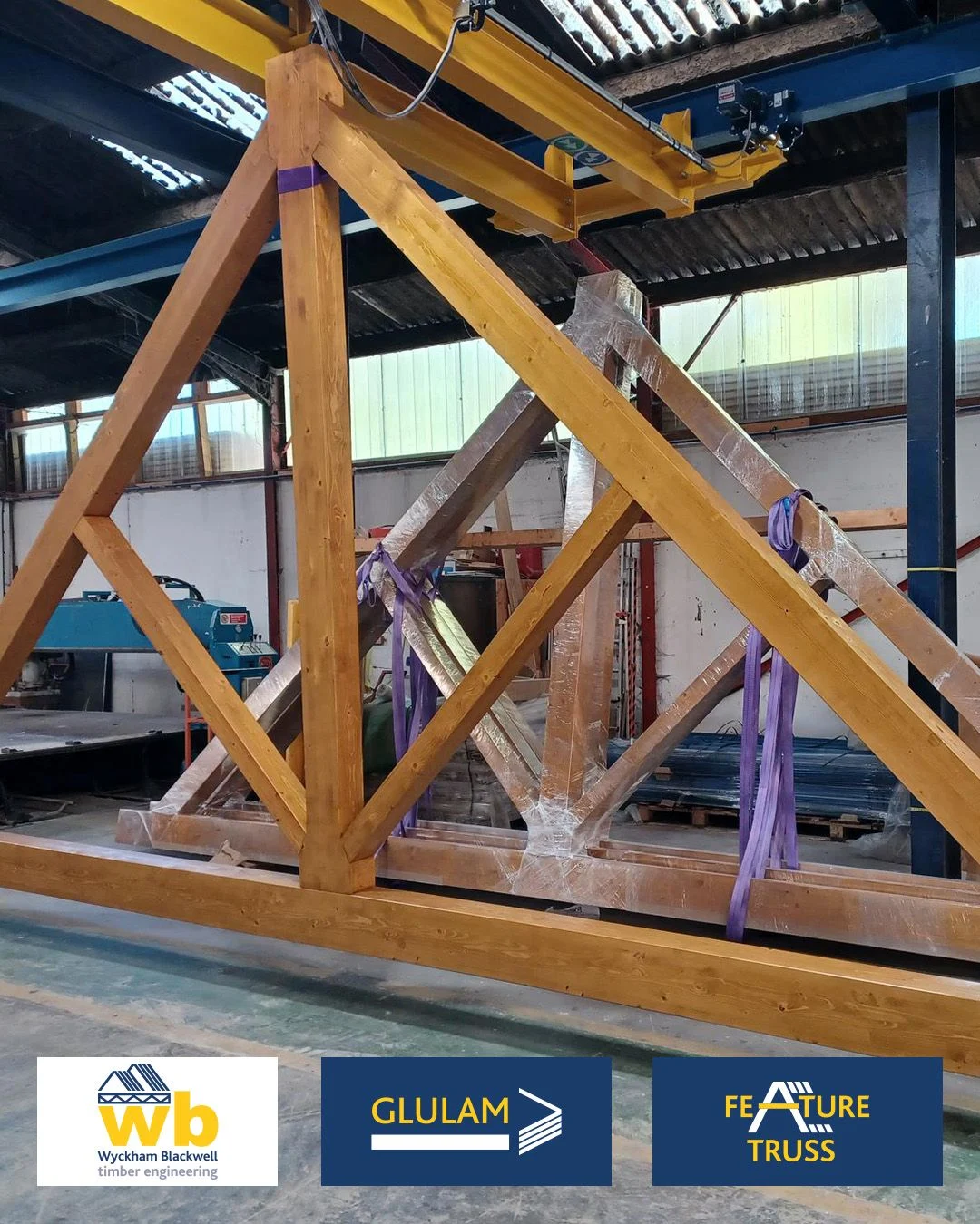 7.5m span Glulam Feature Trusses