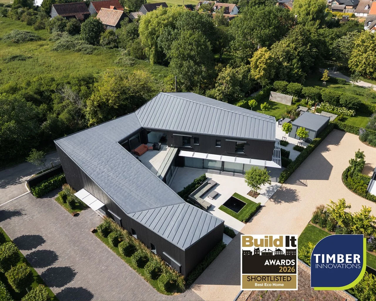 Timber Innovations has been shortlisted at the Build It Awards 2026 for the UK’s first Passivhaus Premium home